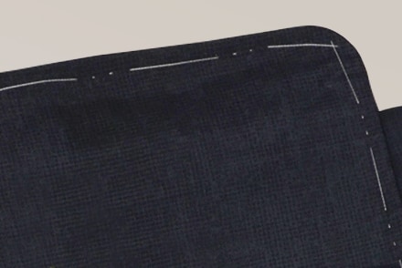 しつけ糸がついたままの着物