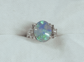 リング:Pt850/メレダイヤ/オパールなど3点