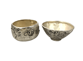 祖父が集めていたという茶道具