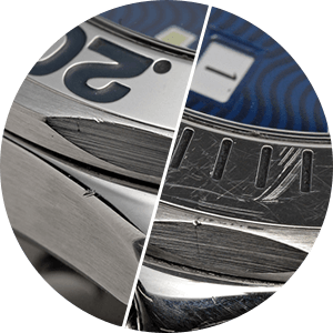 表面の凹みや傷