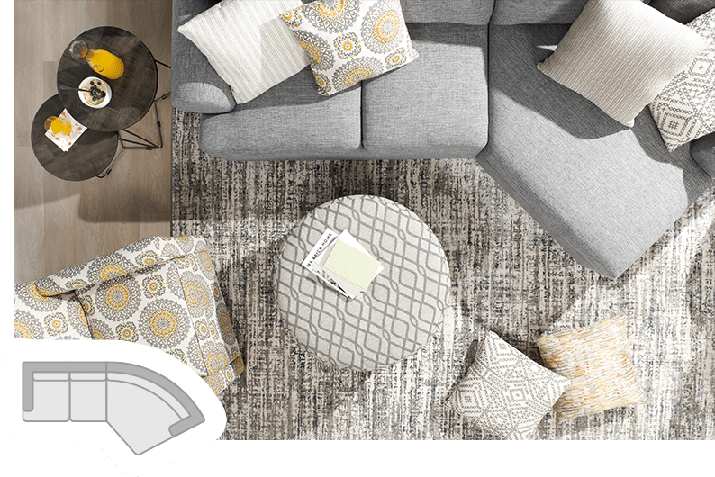 Sofa lab configuration, cuddler sectional.